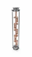 Колпачковая колонна Clamp 2″ 5 тарелок Медная Ф54 L-425 — общий вид товара для самогоноварения