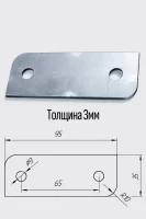 круг  из пищевого металла — детали конструкции крупным планом