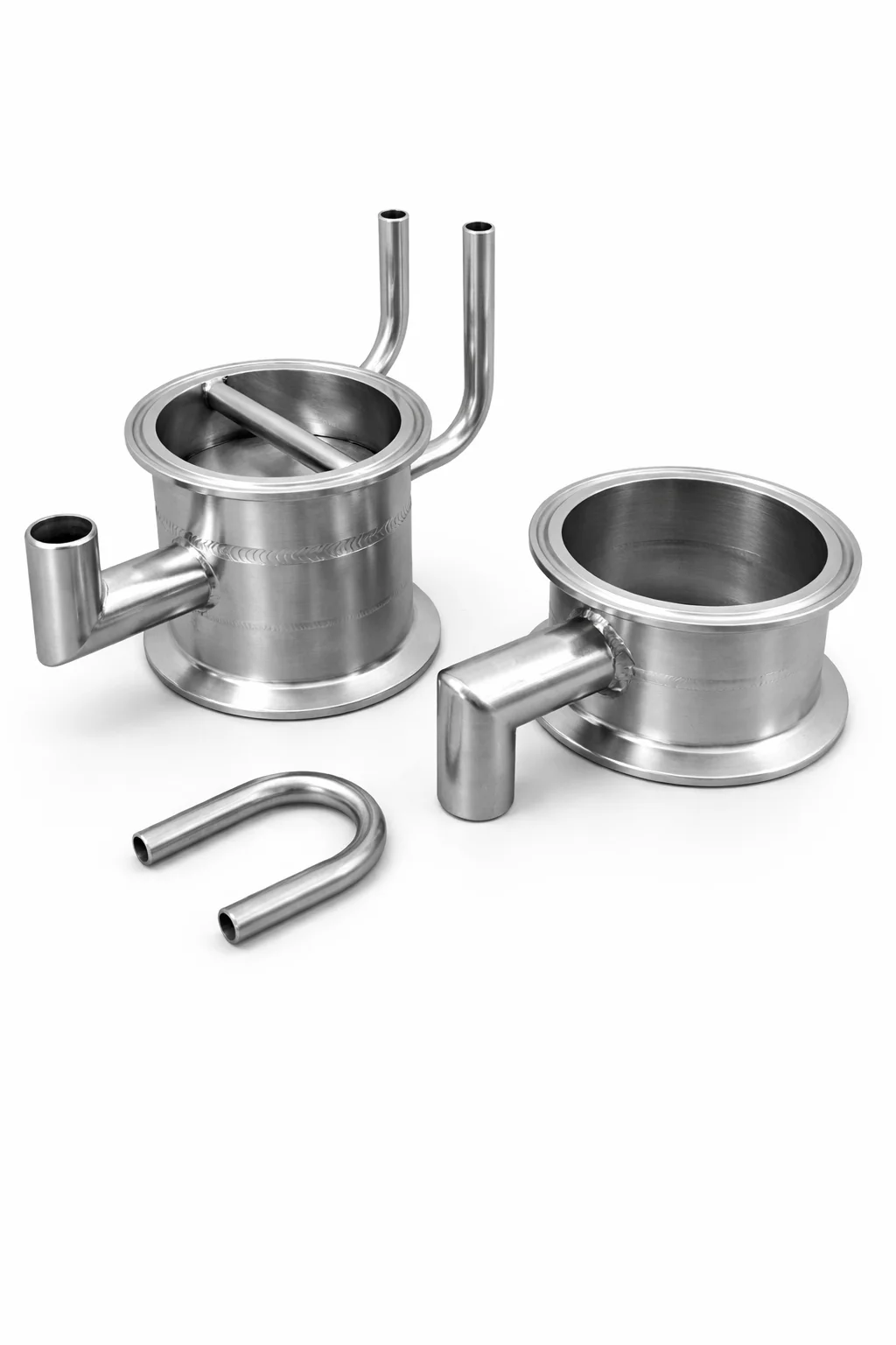 Кламповое соединение и узлы диоптра для самогонного аппарата
