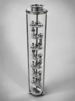 Колпачковая колонна Clamp 2″ 7 тарелок AISI-304 Ф80 L-550 — общий вид товара для самогоноварения